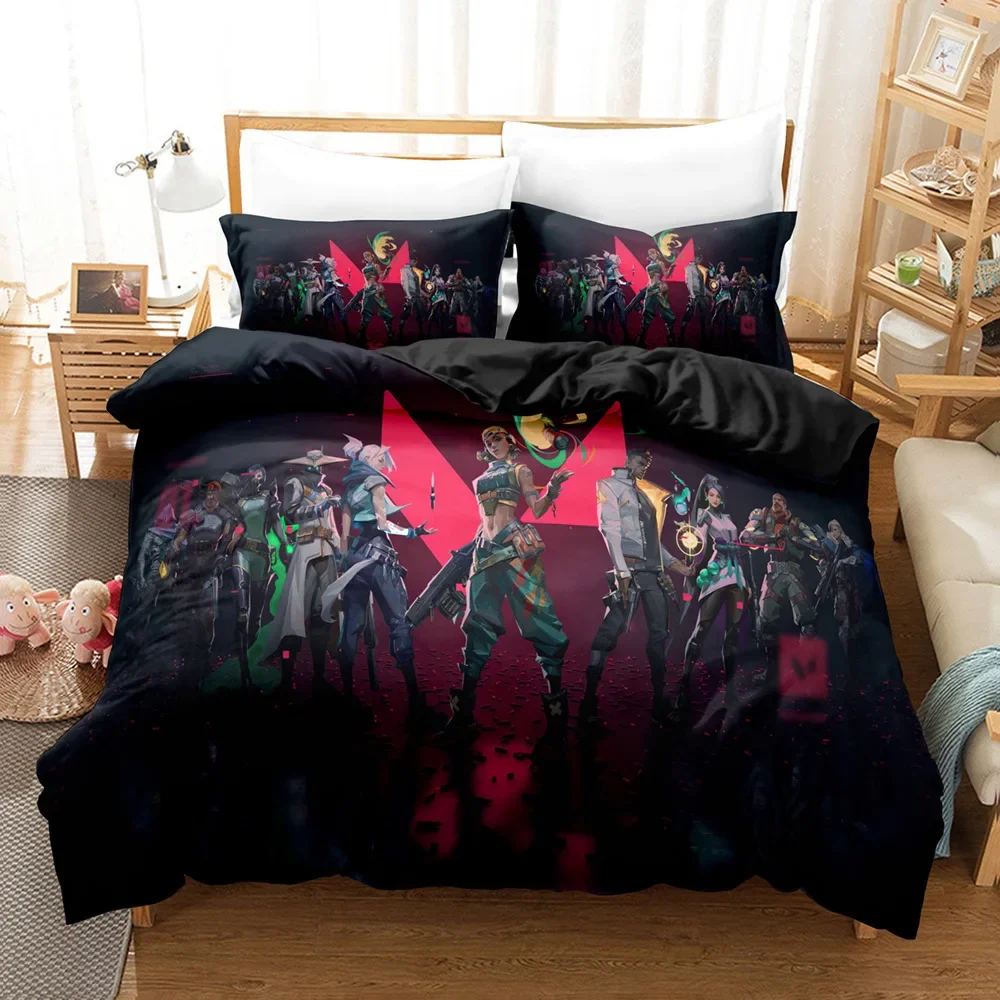Esports Gaming Pcs - V-VALORANT Anime Gaming Duvet Cover Set