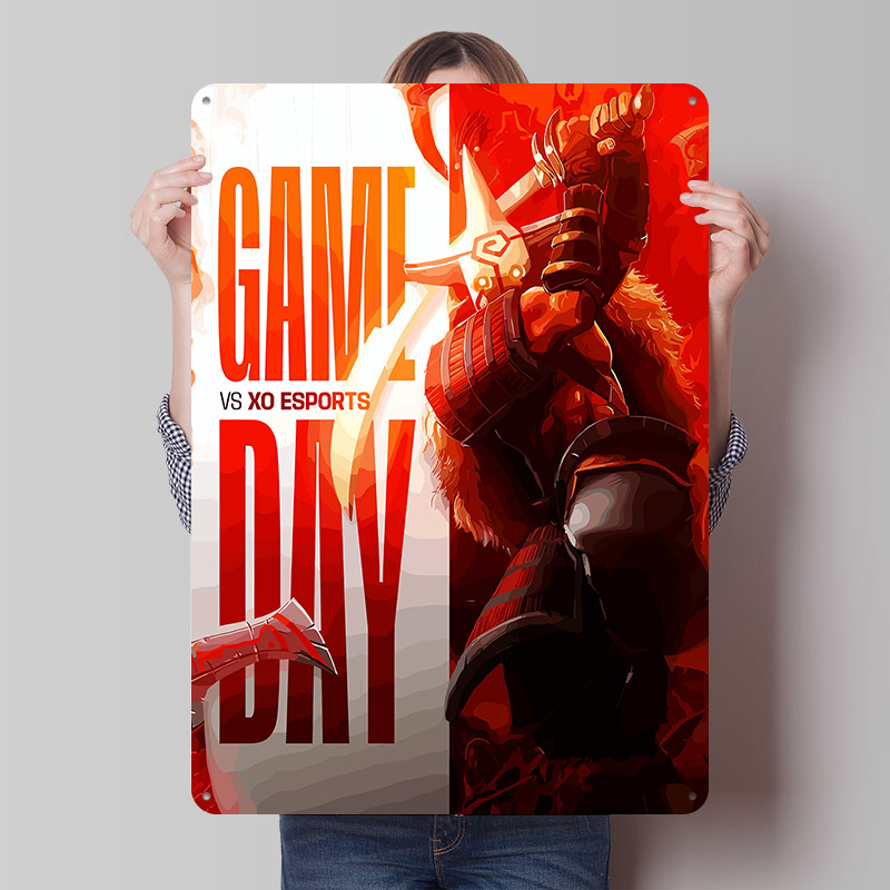 Esports Gaming Room - Game Day VS XO Esports Printed