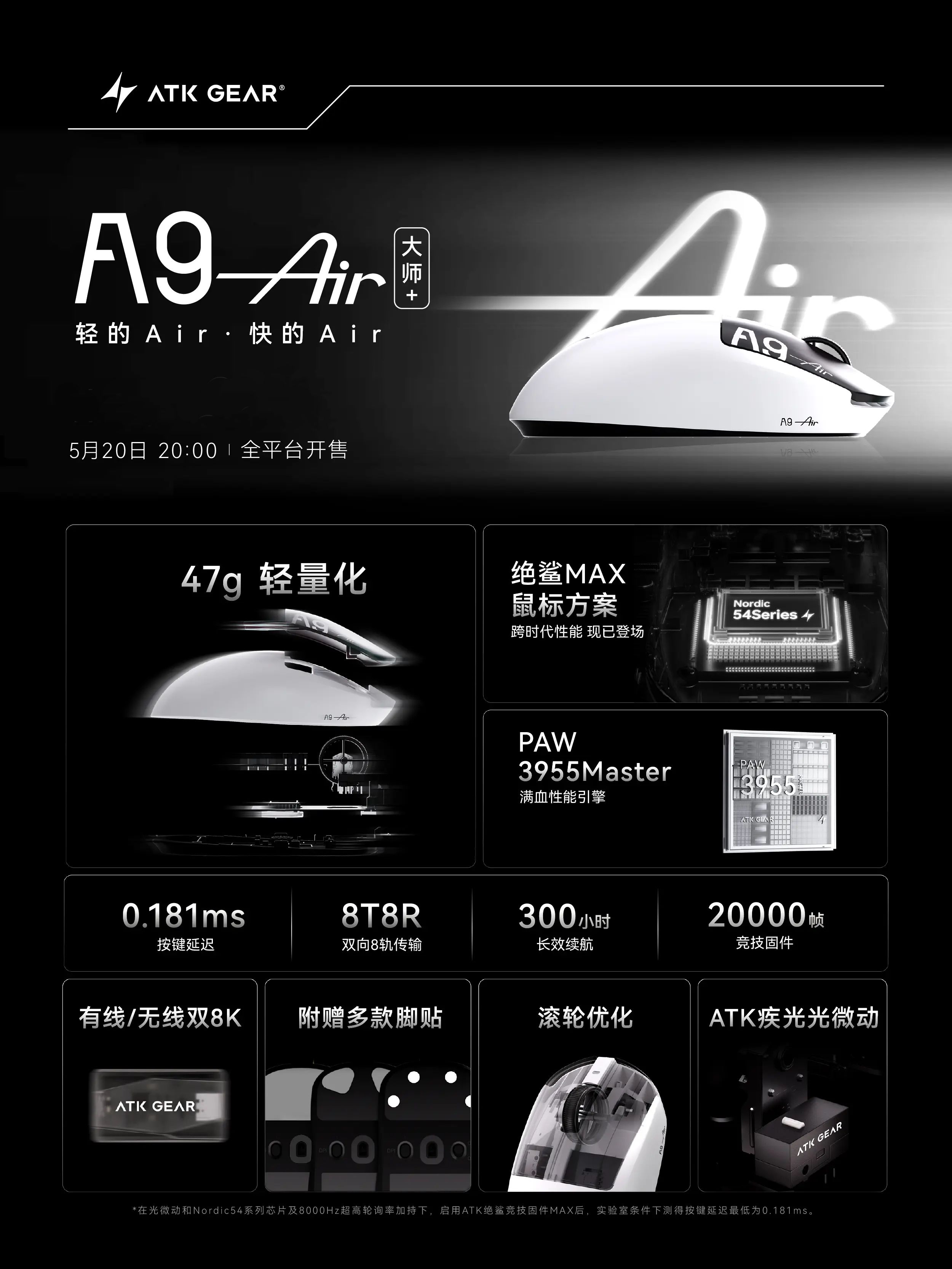 ATK A9 Air Ultimate Plus PAW39 - Ultimate Esports Gaming recensione e prezzo