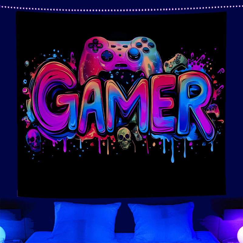 VIKAMA Gaming Tapestry Neon Ga - Esports Gaming Room recensione e prezzo