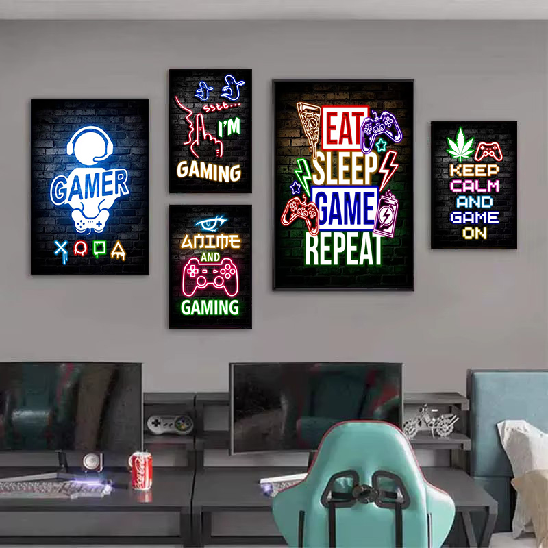 1pc frameless Canvas Painting  - Esports Gaming Room recensione e prezzo