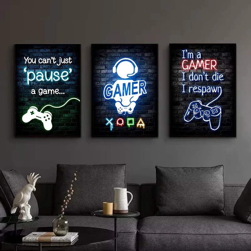 1pc frameless Canvas Painting  - Esports Gaming Room recensione e prezzo