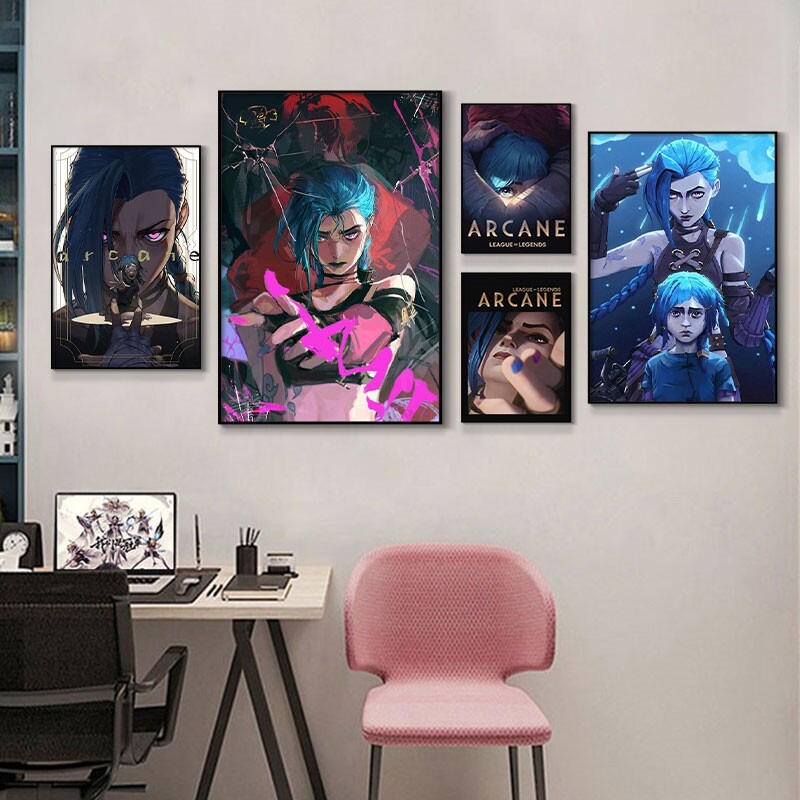 Arcane Jinx Close-Up Poster Un - Esports Gaming Room recensione e prezzo