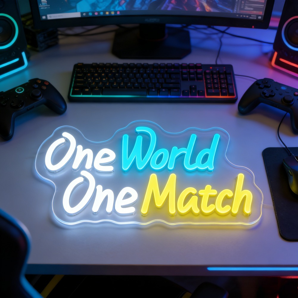 One World One Match LED Neon S - Esports Gaming Room recensione e prezzo