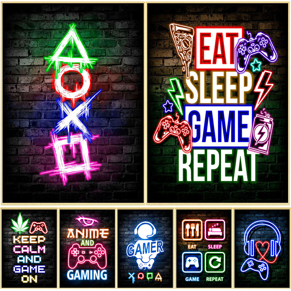 Gaming Neon Eat Sleep Game Rep - Esports Gaming Room recensione e prezzo